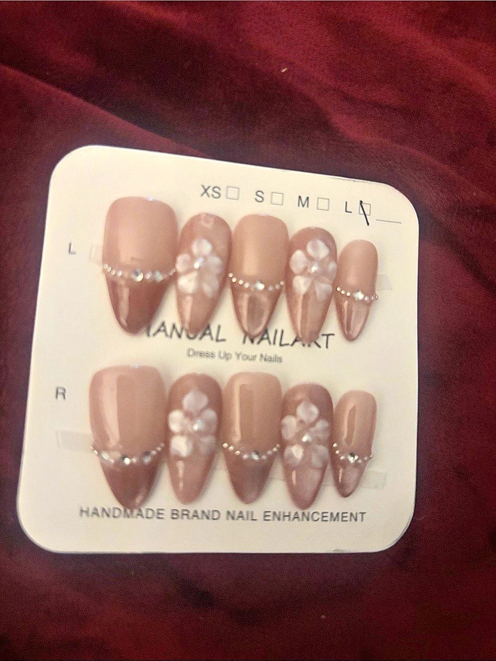 Pink Handmade Press-On Nails